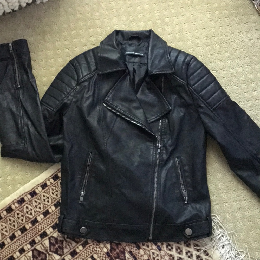 Brandy Melville Faux Leather Moto Jacket